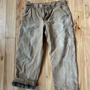 Vintage Carhartt flannel-lined Carpenter Pants